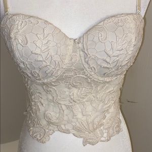 Lace Embroidery Bustier